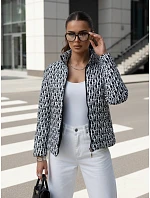 Dámská přechodová bunda se kšiltovkou TY4505 černo-bílá - FashionStreet 