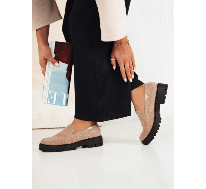 Dámské béžové mokasíny Dstreet model 21974104 - FashionStreet