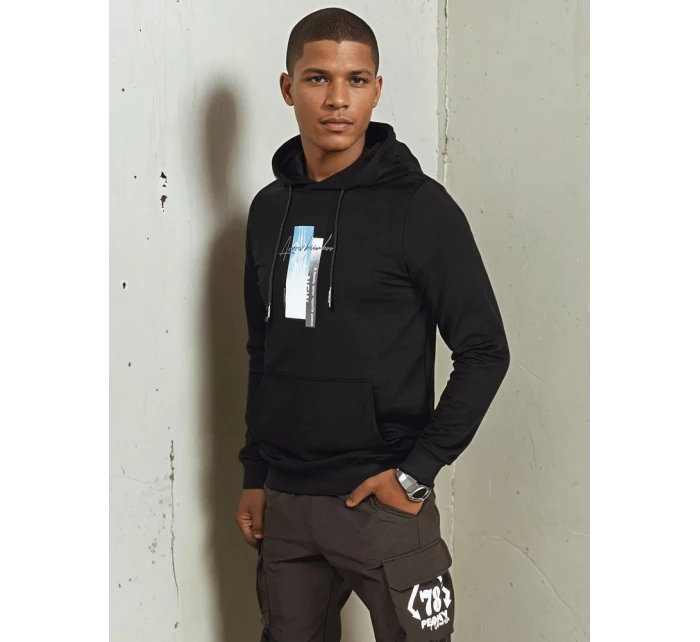 Pánská mikina s kapucí černá Dstreet model 21976168 - FashionStreet