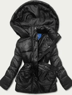 Černá dámská péřová bunda (ag6-26)