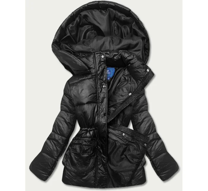 Černá dámská péřová bunda (ag6-26) Černá dámská péřová bunda (ag6-26)