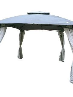 ZAHRADNÍ PIVILET 3x3x2,6 m se zásuvkami ŠEDÝ