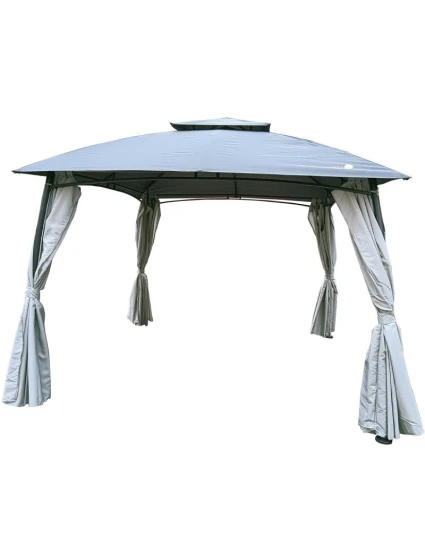 ZAHRADNÍ PIVILET 3x3x2,6 m se zásuvkami ŠEDÝ