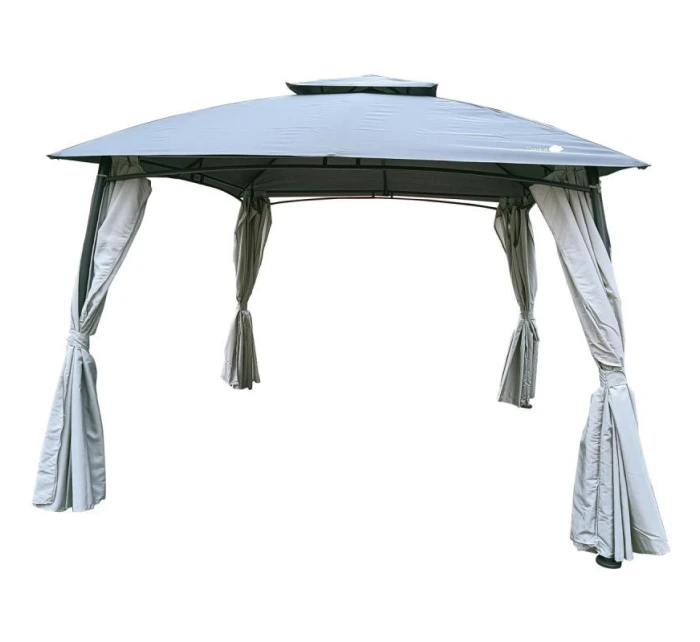 ZAHRADNÍ PIVILET 3x3x2,6 m se zásuvkami ŠEDÝ