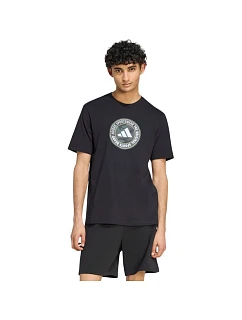 Pánské tričko adidas Camo Circle Graphic, černé, KC7165