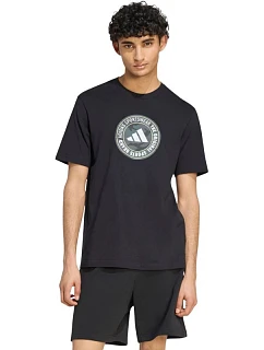 Pánské tričko adidas Camo Circle Graphic, černé, KC7165