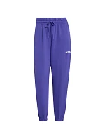 Dámské kalhoty adidas Essentials Linear French Terry Cuffed, fialové, KF8363 Dámské kalhoty adidas Essentials Linear French Terry Cuffed, fialové, KF8363