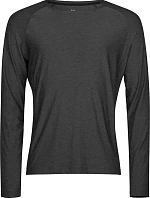 Tee Jays TJ 7022 Sportovní tričko CoolDry s dlouhým rukávem 18.7022 black melange