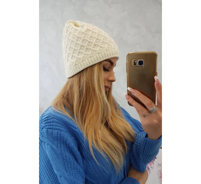 Fleecová čepice K204 ecru Fleecová čepice K204 ecru