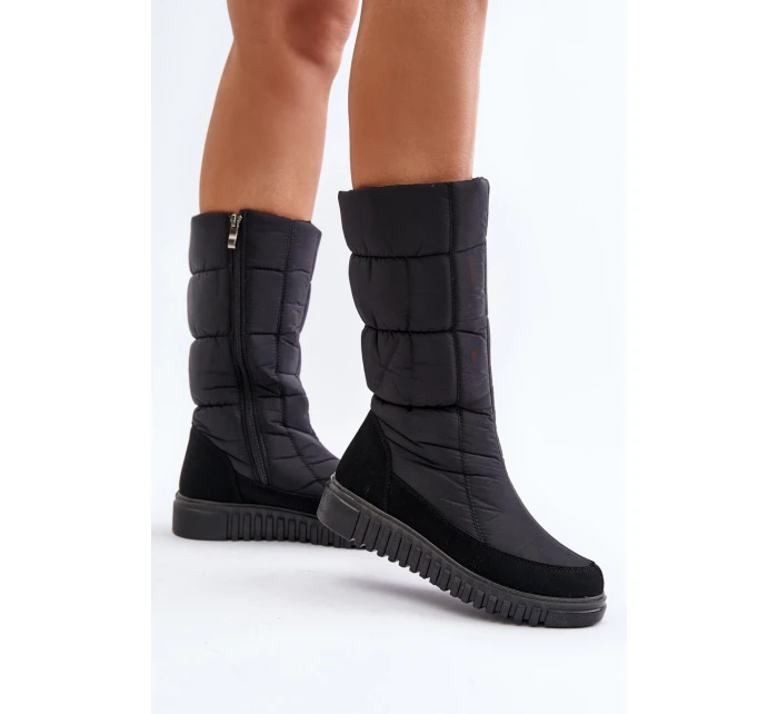 Dámské zimní boty na zip Progress model 21677038 Černé - Boto