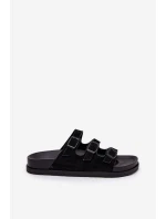 Dámské Pantofle S Pásky A Přezkami Černé model 21687468 - Boto Dámské Pantofle S Pásky A Přezkami Černé model 21687468 - Boto