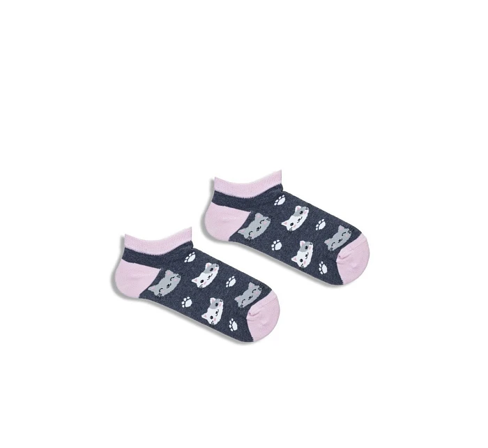 Dětské Mládežnické Kotníkové Ponožky Sivé Dětské Mládežnické Kotníkové Ponožky Sivé