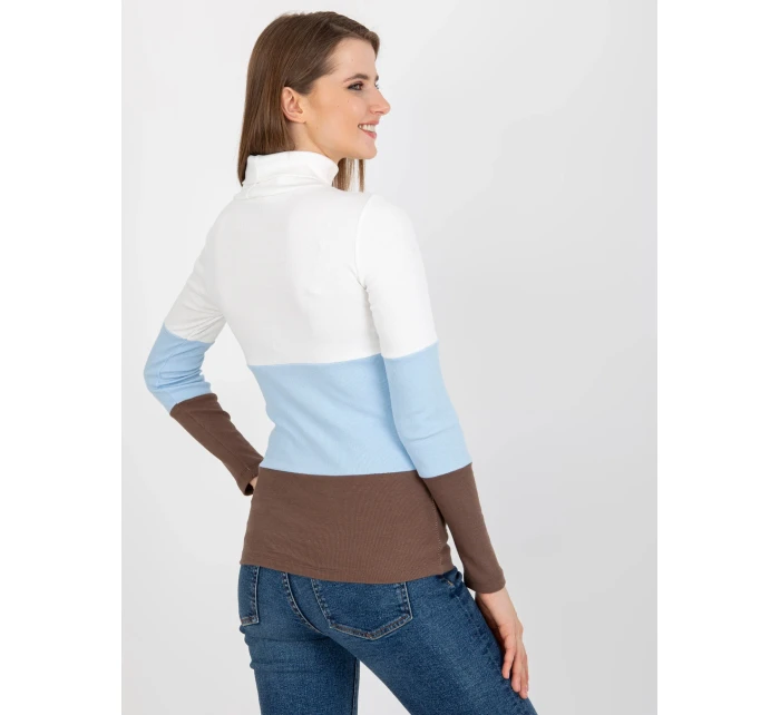 Dámská halenka RV BZ 8465 1.37P bílá a modrá - FPrice