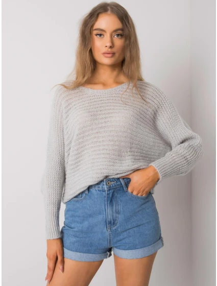 Dámský svetr TW SW BI model 15850958 šedá - FPrice Dámský svetr TW SW BI model 15850958 šedá - FPrice