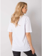Bílé tričko s potiskem Jasmine RUE PARIS