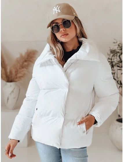 Dámská prošívaná zimní bunda LARO bílá FashionStreet TY4956