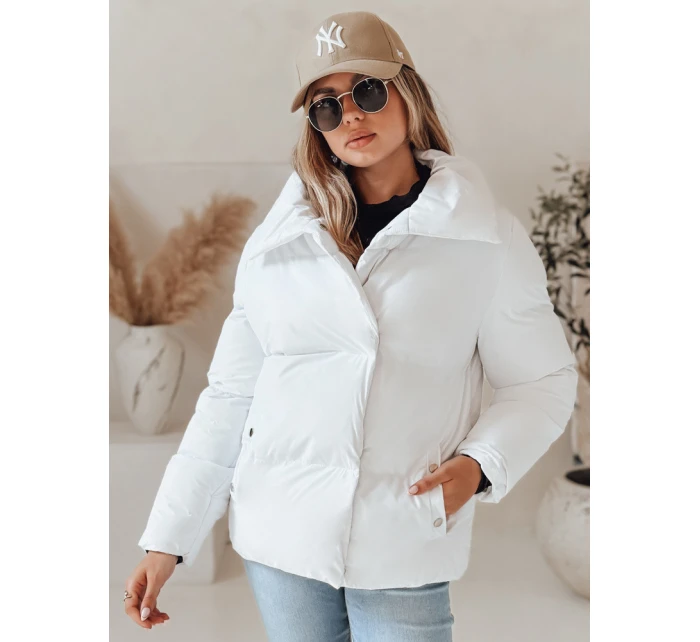 Dámská prošívaná zimní bunda LARO bílá FashionStreet TY4956