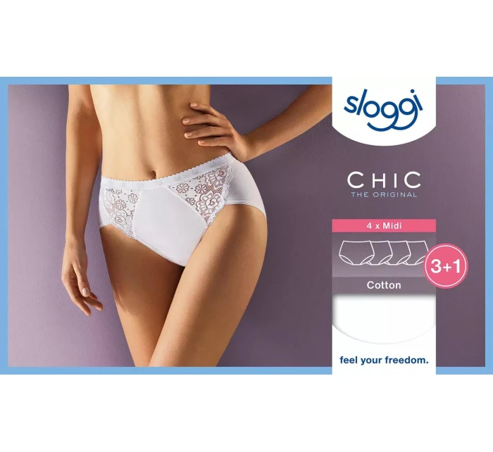 Chic Midi model 21999371 WHITE WHITE - Sloggi Chic Midi model 21999371 WHITE WHITE - Sloggi