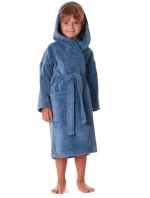 Dětský župan Tampa s kapucí 9149 denim světlý - Vestis