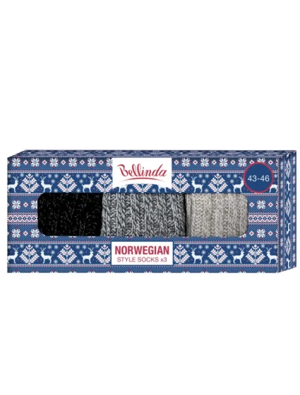 krabička ponožek 3 páry STYLE SOCKS BOX  světle modrá model 22373999 - Bellinda
