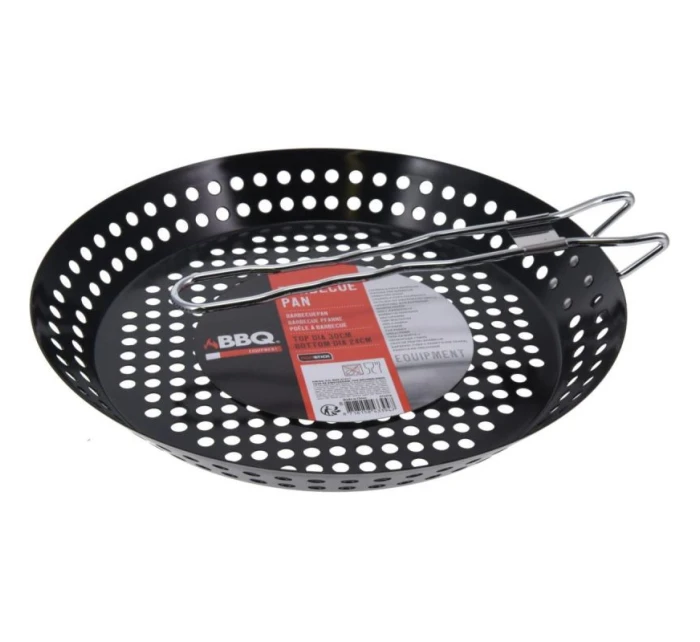 GRILOVACÍ PÁNEV SE SKLOPNOU NEPŘILNAVOU RUKOJETÍ ČERNÁ