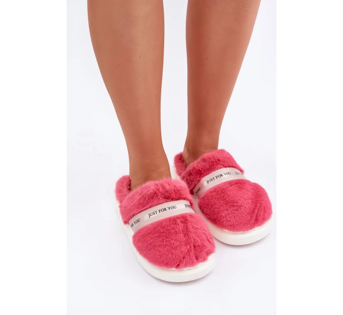 pantofle s ozdobným páskem růžové model 21681799 - Boto pantofle s ozdobným páskem růžové model 21681799 - Boto