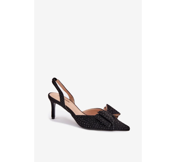 Lodičky S  A Mašlí Černé model 21698830 - Boto