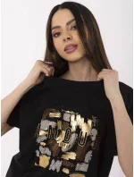 Bluzka CLM BZ model 21094421 czarny - FPrice Bluzka CLM BZ model 21094421 czarny - FPrice