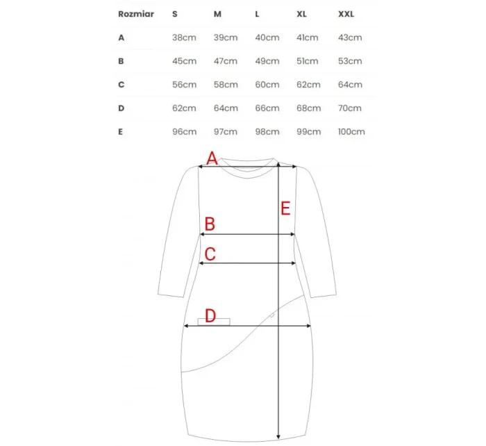 B083 Oversized šaty s přední kapsou - šedé