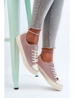 Dámské nízké tenisky Big Star Růžové Dámské nízké tenisky Big Star Růžové