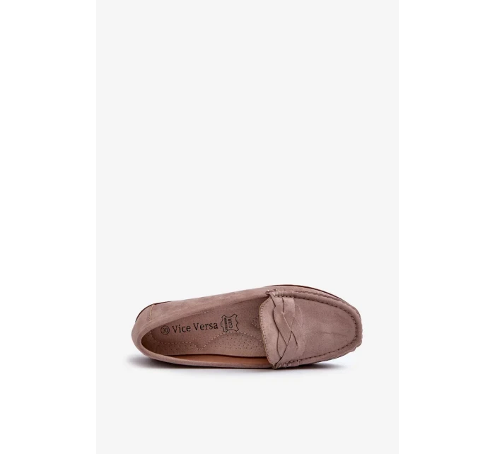 Dámské eko semišové tmavě béžová model 20451645 - Kesi