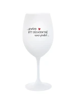PROTOŽE BÝT DŮCHODKYNĚ NENÍ PRDEL - bílá  sklenice na víno 350 ml