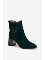 Boty na podpatku model 220504 Step in style Boty na podpatku model 220504 Step in style