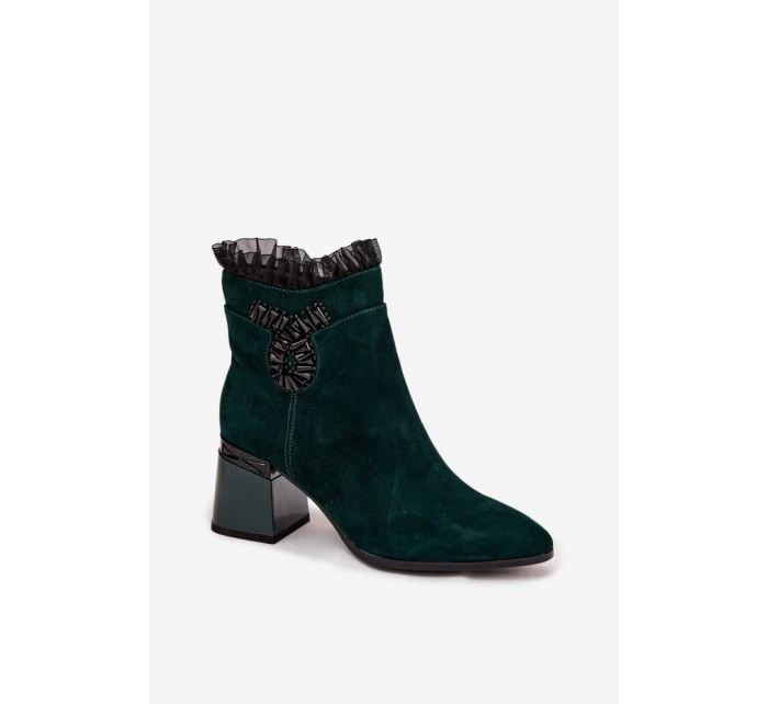 Boty na podpatku model 220504 Step in style Boty na podpatku model 220504 Step in style