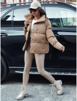 Dámská prošívaná zimní bunda LARO béžová FashionStreet TY4582