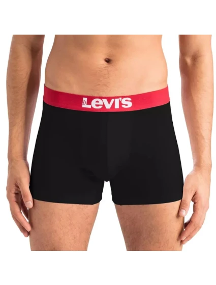 Pánské boxerky 2Pack model 16075647 černá Levi's - Levis Pánské boxerky 2Pack model 16075647 černá Levi's - Levis