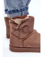 Ocieplane Dámské Sněžáky s Ozdobou Tmavě Bežové Siriol Ocieplane Dámské Sněžáky s Ozdobou Tmavě Bežové Siriol