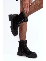 Dámské zdobené boty s zipem černé model 21640466 - Boto Dámské zdobené boty s zipem černé model 21640466 - Boto