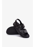 Pánské kožené sandály Big Star – černé Pánské kožené sandály Big Star – černé