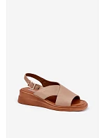 Dámské sandály ASA266-9 Quilara hnědé - Jezzi Dámské sandály ASA266-9 Quilara hnědé - Jezzi