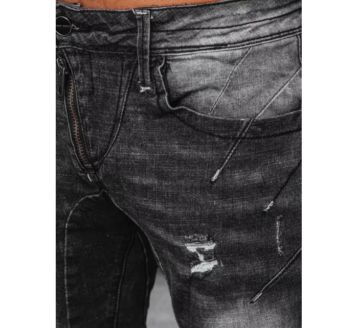 Pánské černé džínové kalhoty FashionStreet UX3950