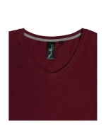 Malfini Action Tričko s výstřihem do V W MLI-70186 garnet