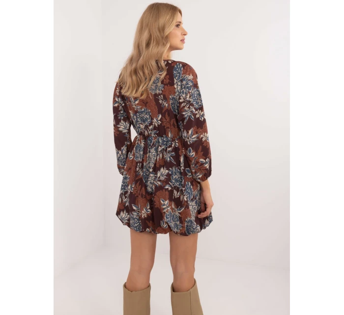 Šaty DHJ SK 19861 6.42 hnědá Šaty DHJ SK 19861 6.42 hnědá