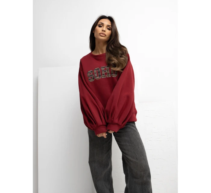 Bluza RV BL model 21777651 bordowy - FPrice Bluza RV BL model 21777651 bordowy - FPrice