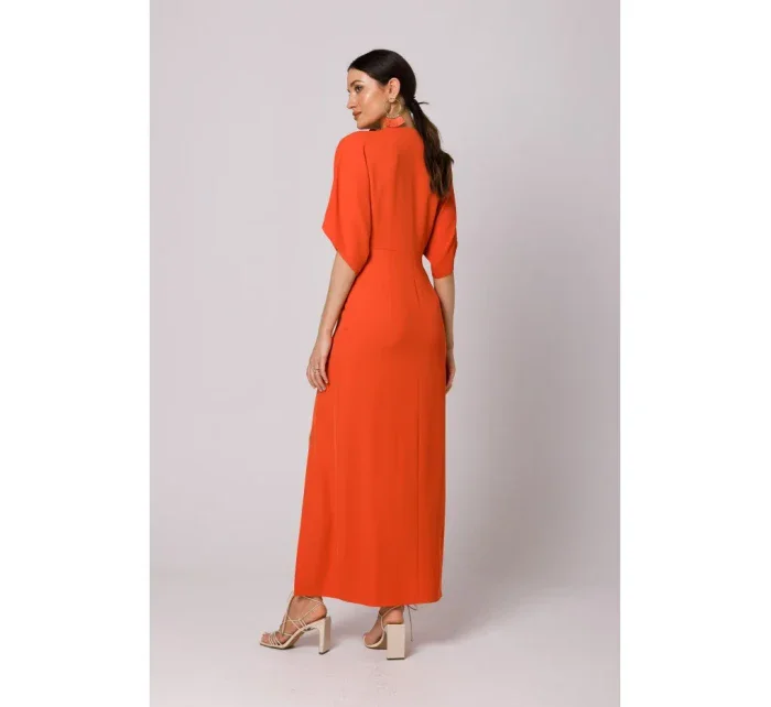 model 18429012 Maxi šaty korálová - Makover