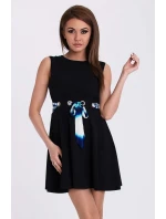 EMAMODA dámské šaty bez rukávů černé - Černá / S - YNS