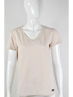 Dámské tričko Serek s krátkým rukávem hnědé - Off Pink