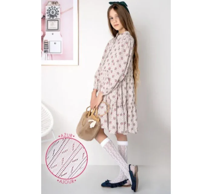 DÍVČÍ PROLAMOVANÉ PONOŽKY MABEL DR2306