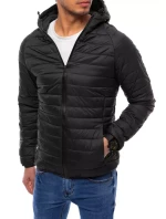 Pánská přechodná prošívaná bunda černá Dstreet TX4010