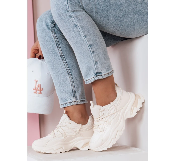 Dámské tenisky na silnější podrážce SOFTLACE beige FashionStreet ZY0655